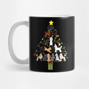 Poodle Christmas Tree Dog Lovers Happy Xmas Holiday Mug